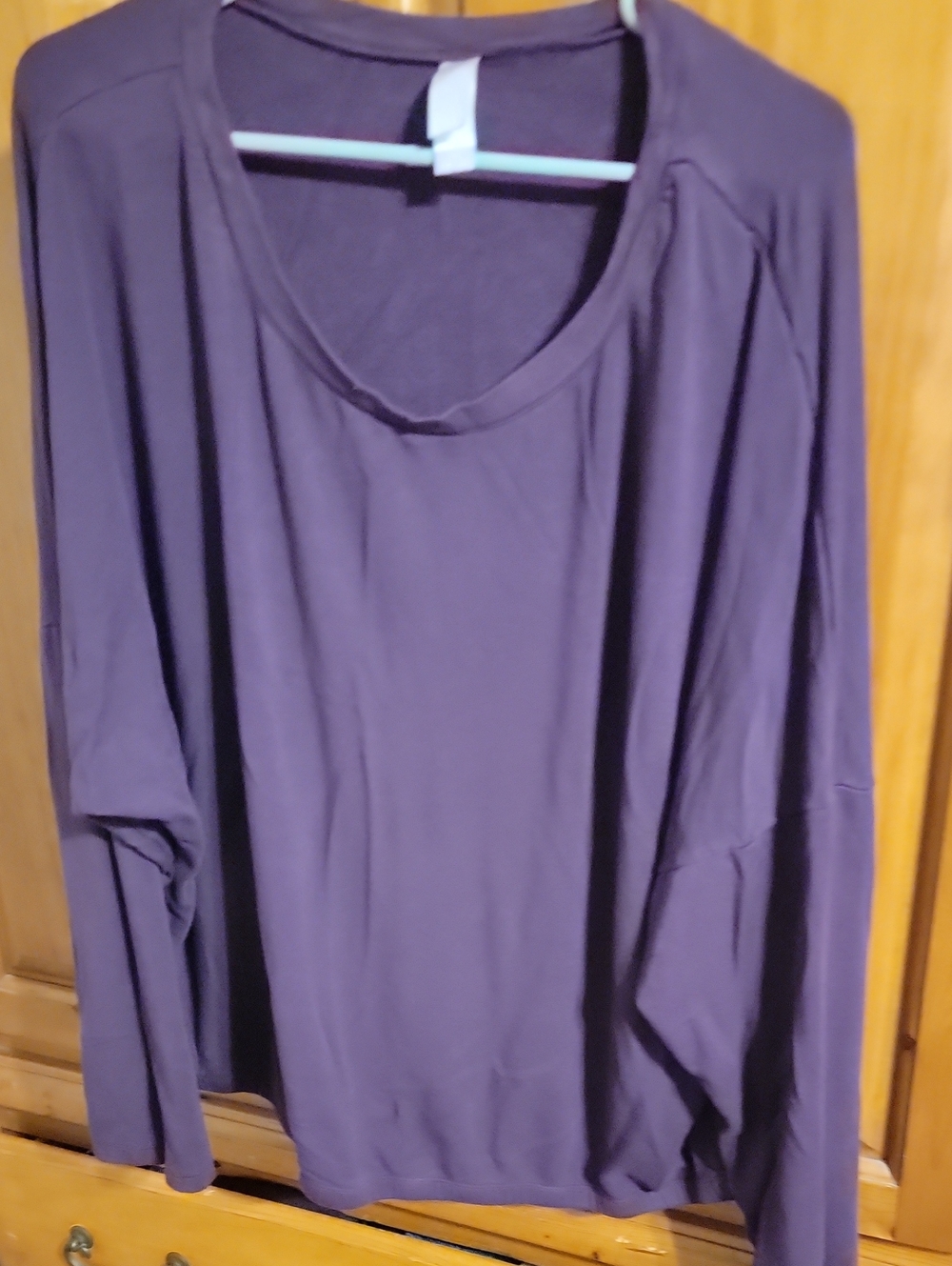 Secret Treasures Purple Long Sleeve Crewneck Top